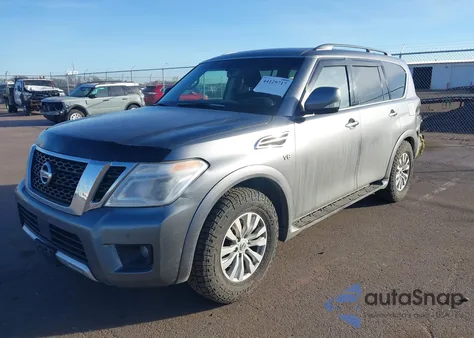 2017 Nissan Armada Sv z USA, uszkodzony, nr VIN JN8AY2NC5H9507970